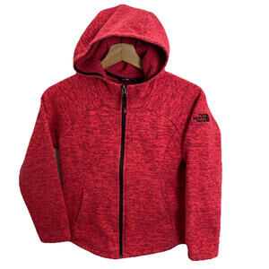 The North Face Full Zip Hooded Fleece Hoodie Jacket Girls Medium 10/12 Pink